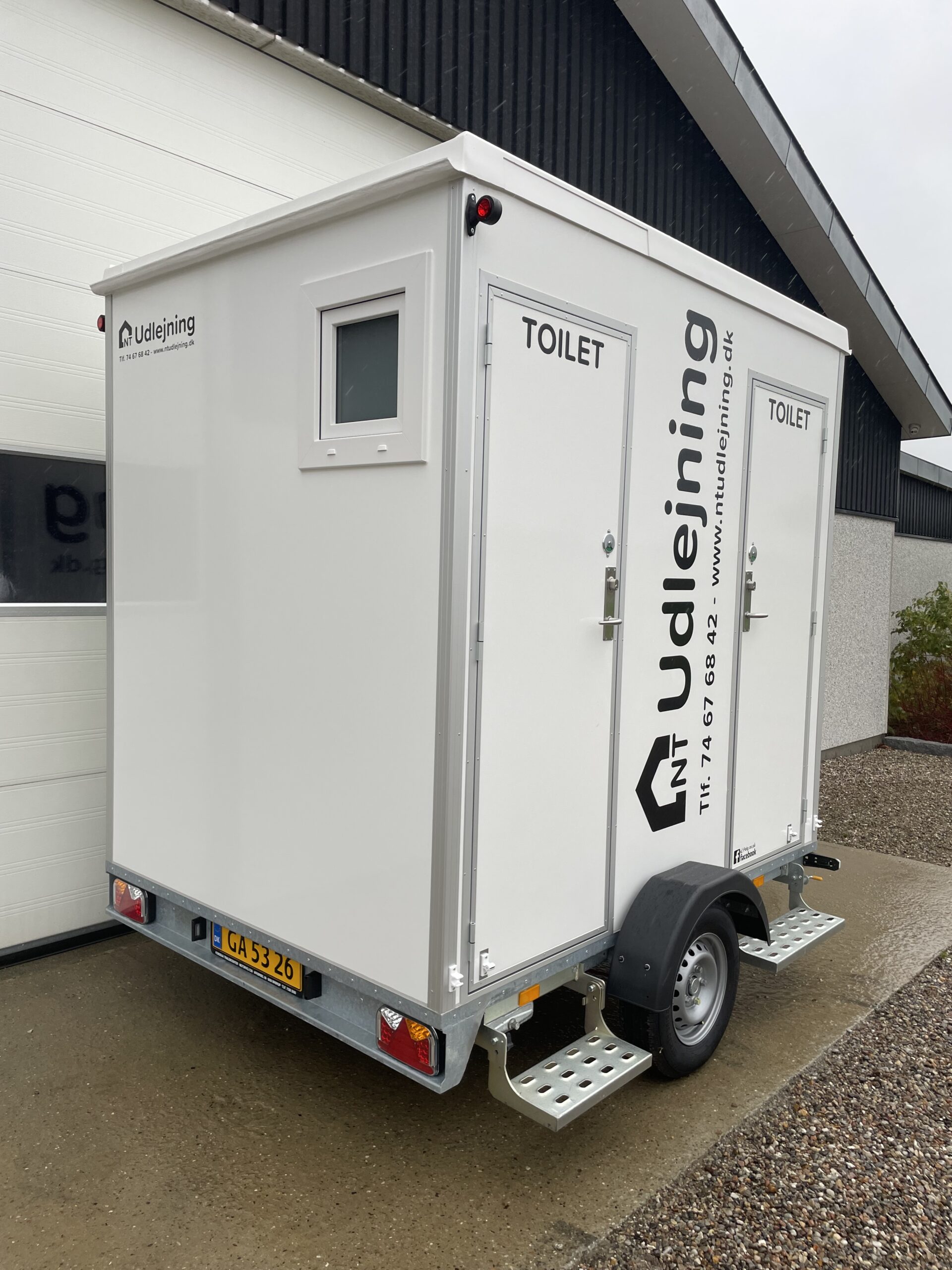 Toiletvogn med 2 toiletter & tank - Billede 8